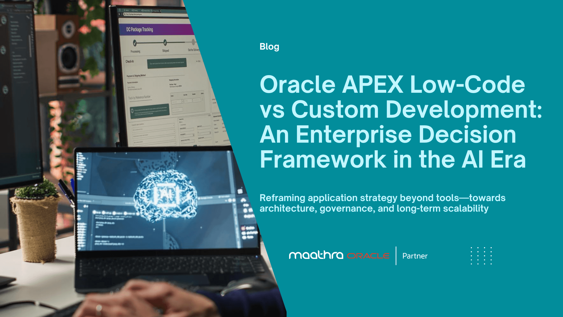 Oracle APEX Low-Code vs Custom Development: An Enterprise Decision Framework in the AI Era